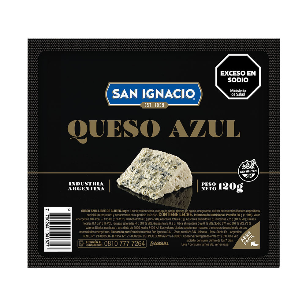 Queso Azul x 120 Grs San Ignacio